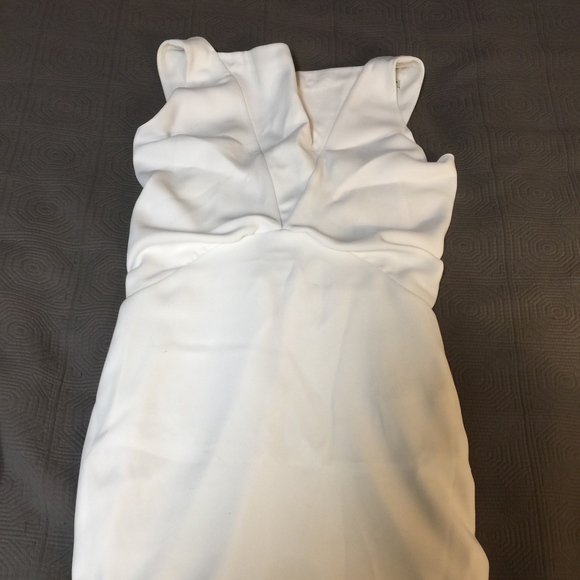 Balenciaga  White Sleevless Cocktail Dress Elegant - Picture 4 of 8